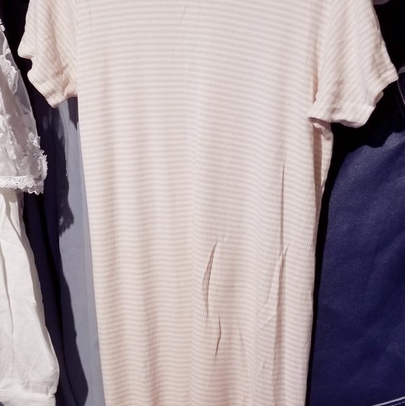 Albionfit Apricot Stripe Texture Dress XL - Picture 2 of 5